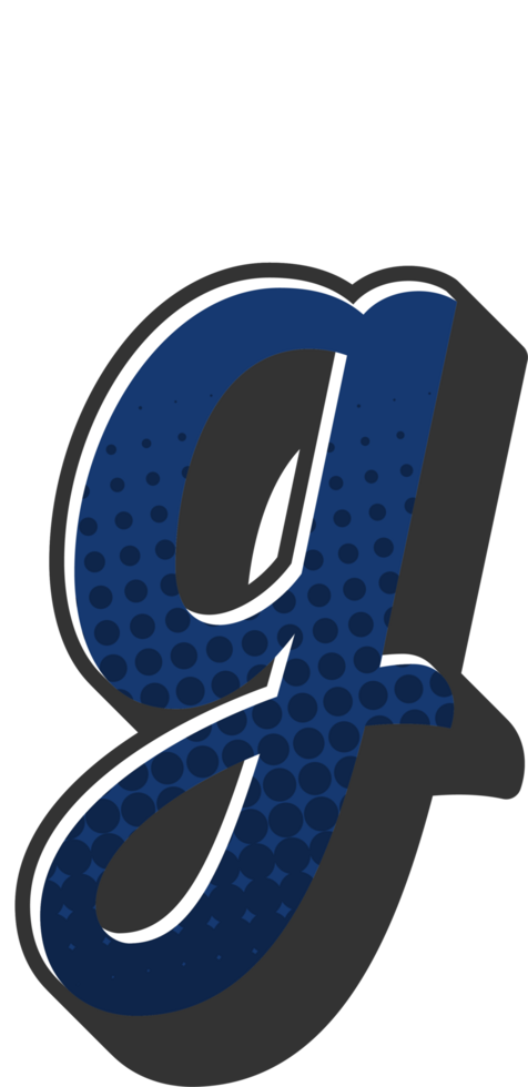 Comic Halftone Alphabet Letter and Number png