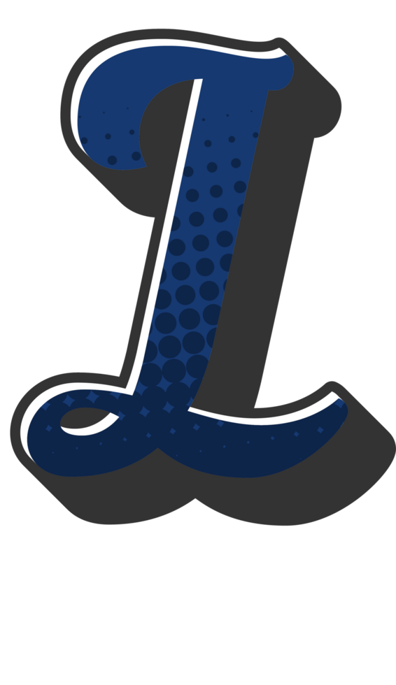 Comic Halftone Alphabet Letter and Number png