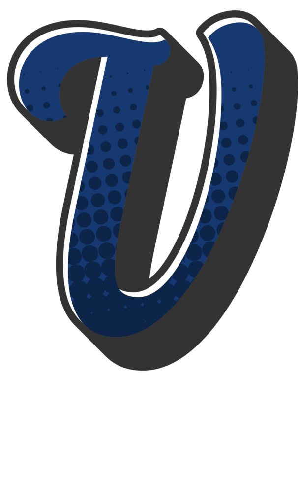 Comic Halftone Alphabet Letter and Number png