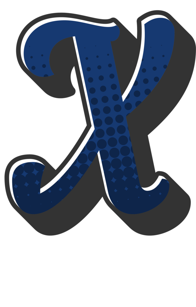 Comic Halftone Alphabet Letter and Number png