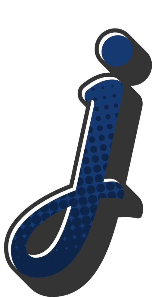 Comic Halftone Alphabet Letter and Number png