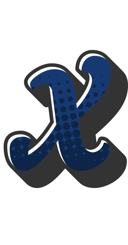 Comic Halftone Alphabet Letter and Number png