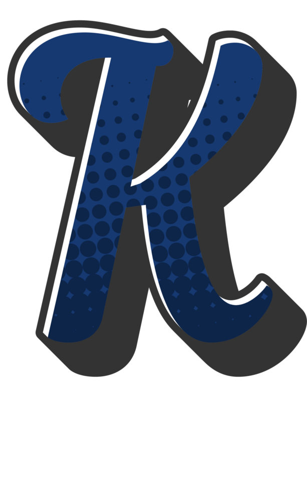 Comic Halftone Alphabet Letter and Number png