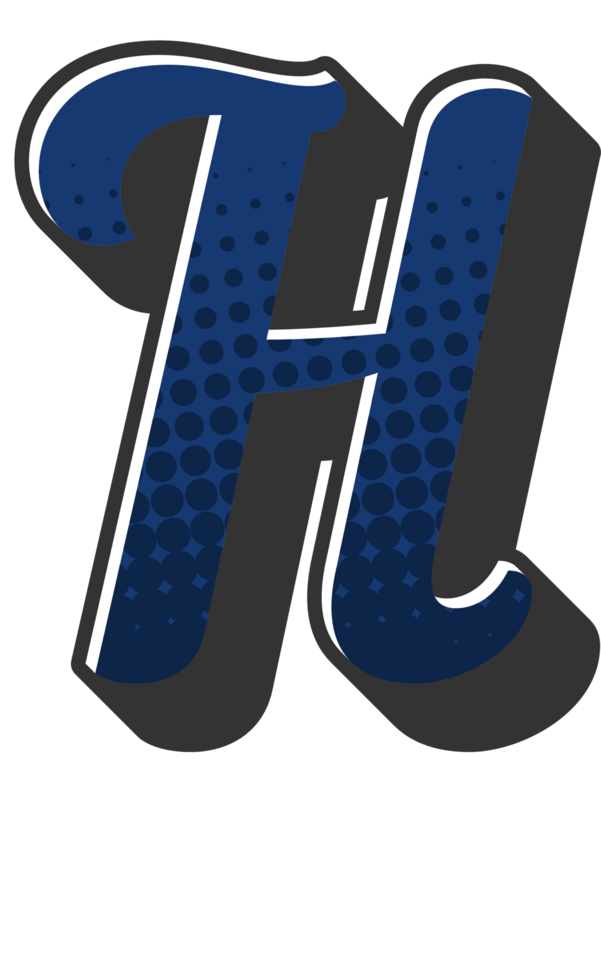 Comic Halftone Alphabet Letter and Number png