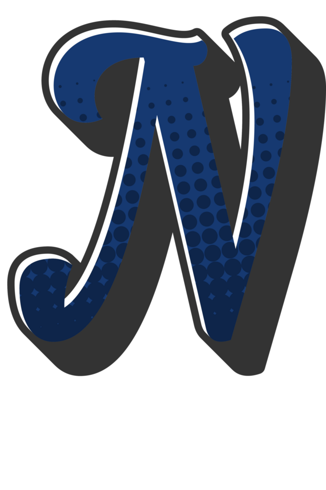 Comic Halftone Alphabet Letter and Number png