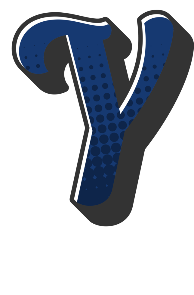Comic Halftone Alphabet Letter and Number png