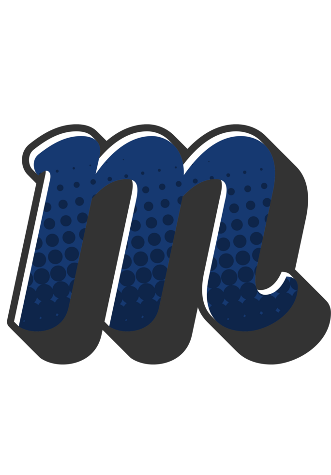 Comic Halftone Alphabet Letter and Number png