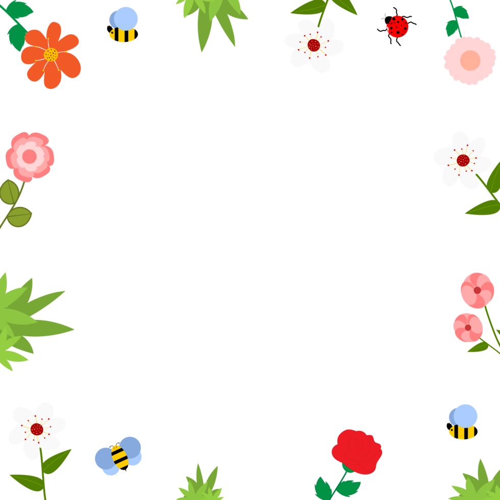 Spring background illustration png