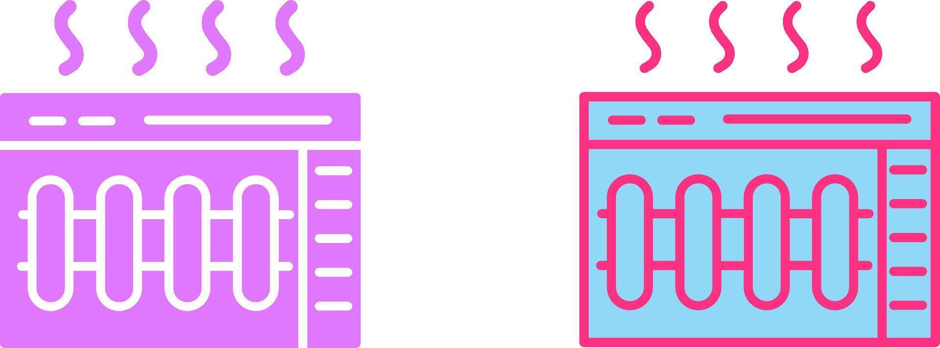 Heater Icon Design vector