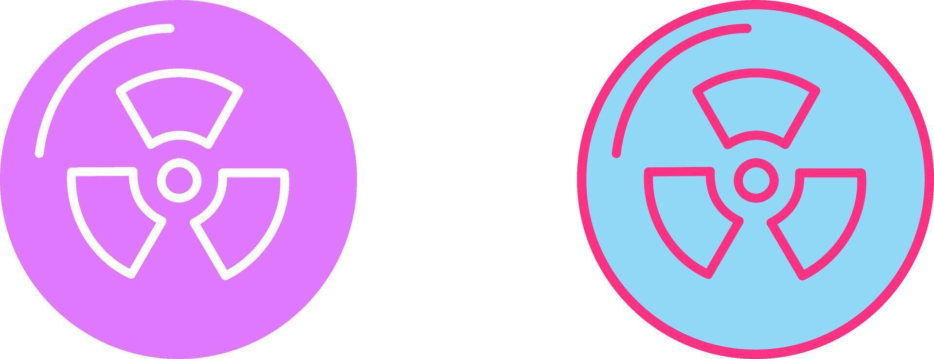 Radiation Icon Design vector