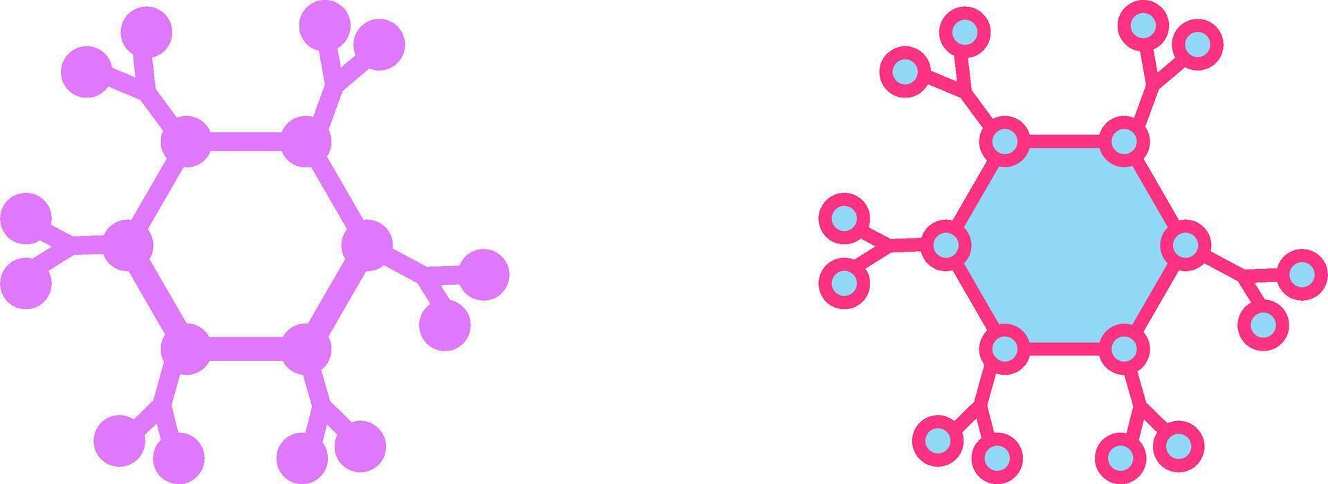 Molecule Icon Design vector