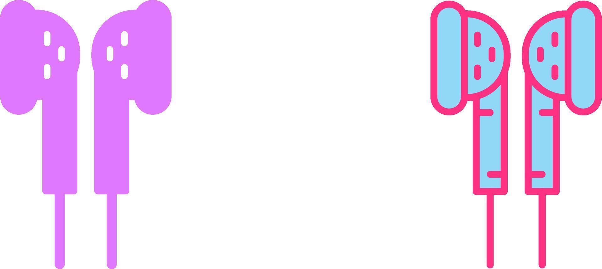 Earphones Icon Design vector