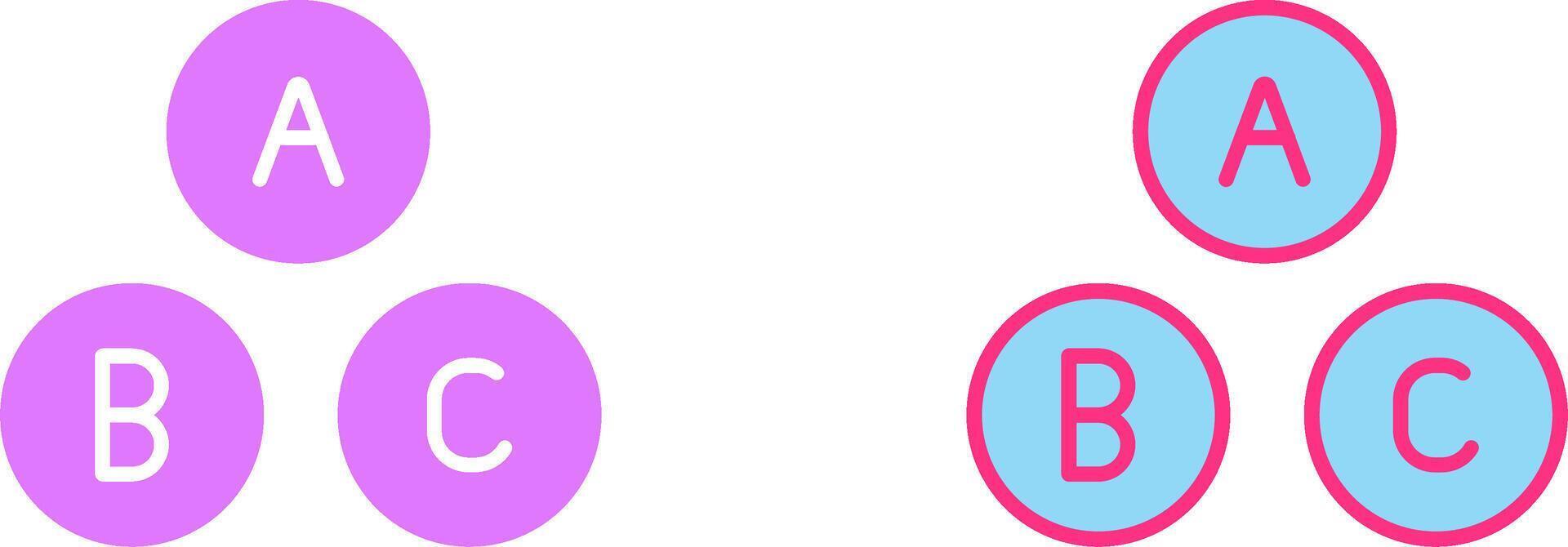 Alphabet Icon Design vector