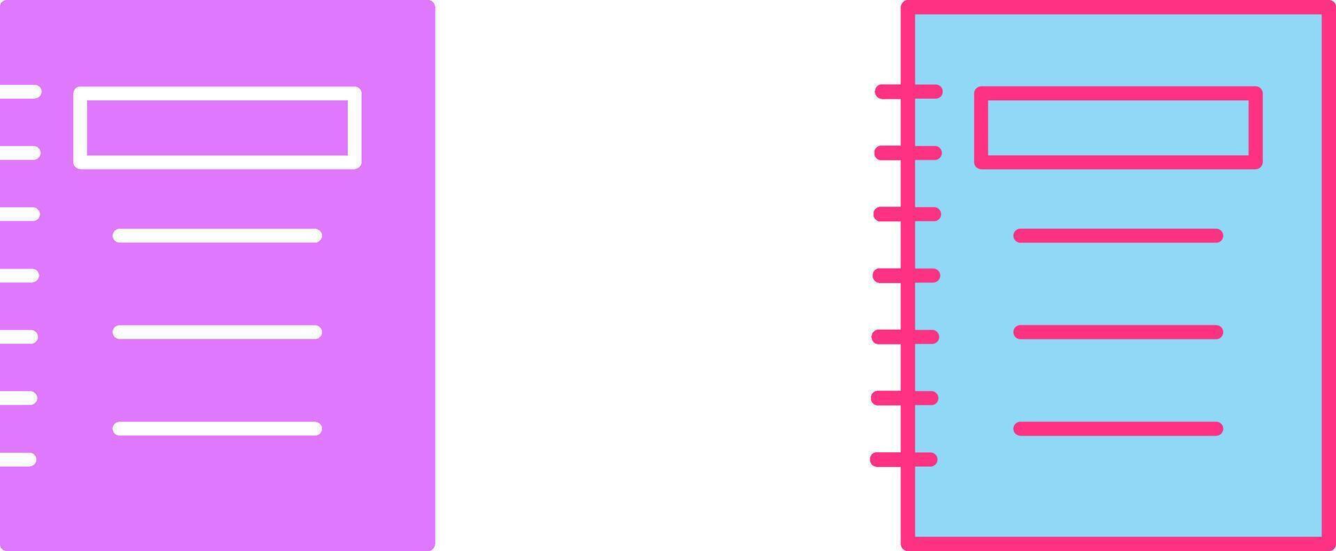 Notepad Icon Design vector