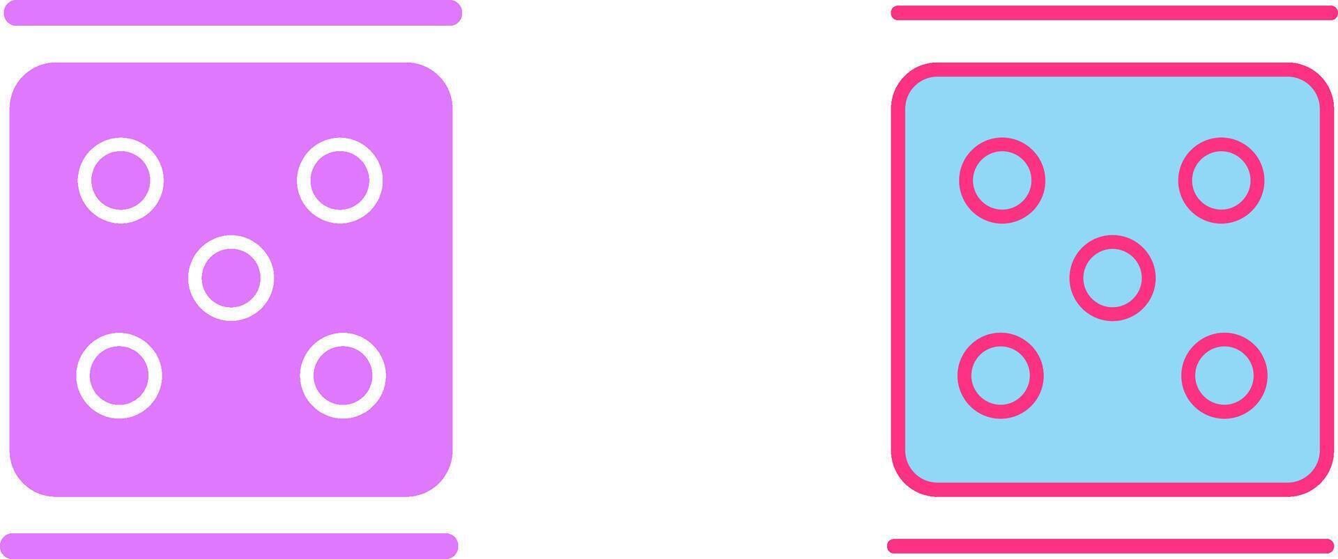 Dice Icon Design vector