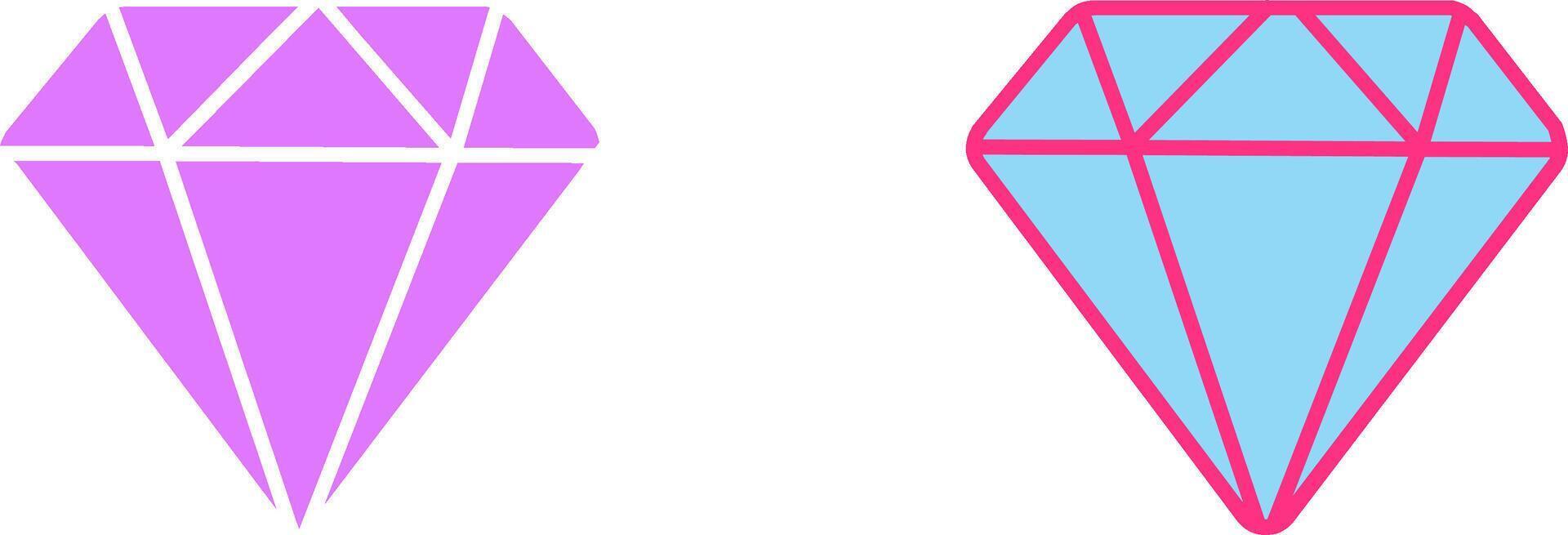 diseño de icono de diamante vector