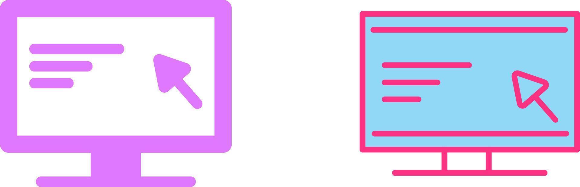 Screen Icon Design vector