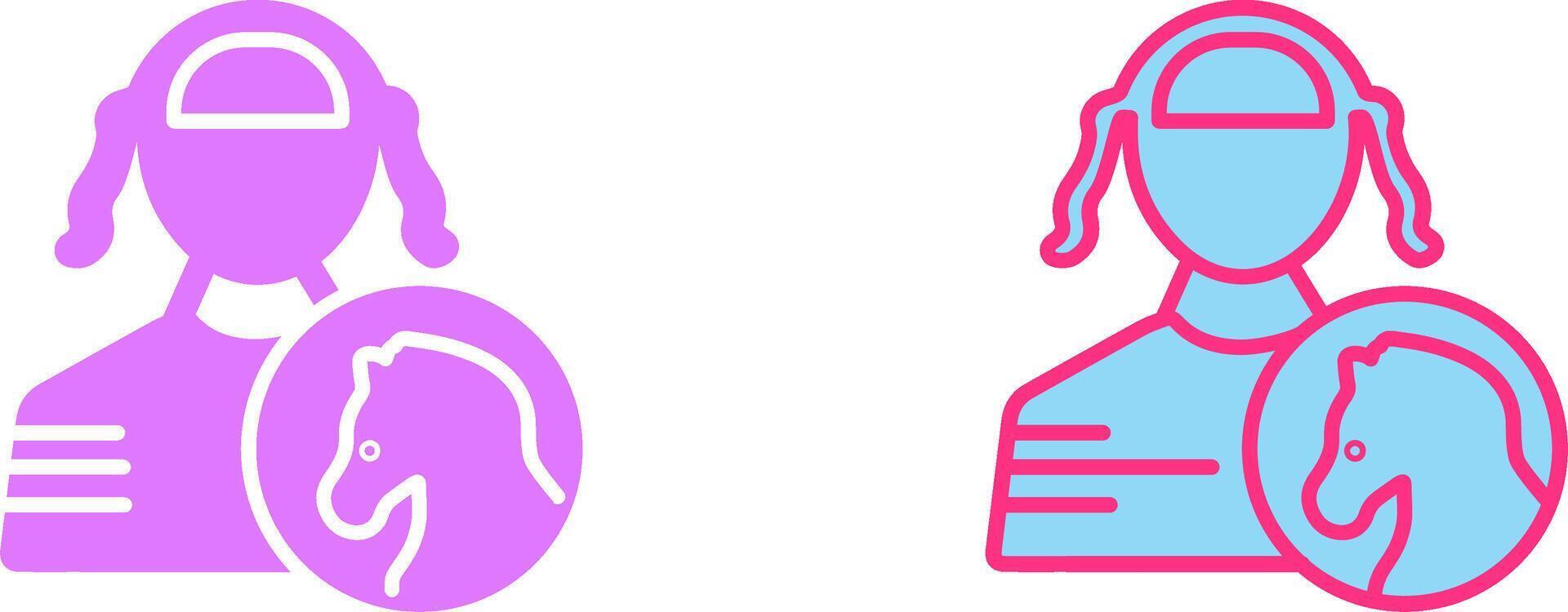 Jockey Icon Design vector