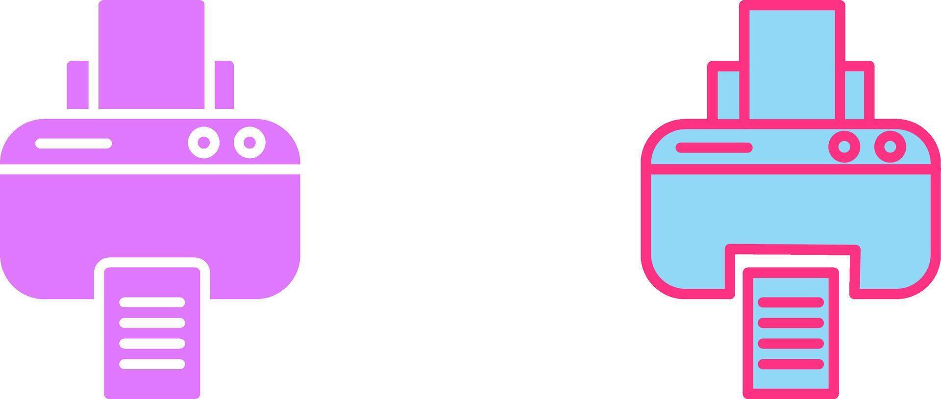 Printer Icon Design vector