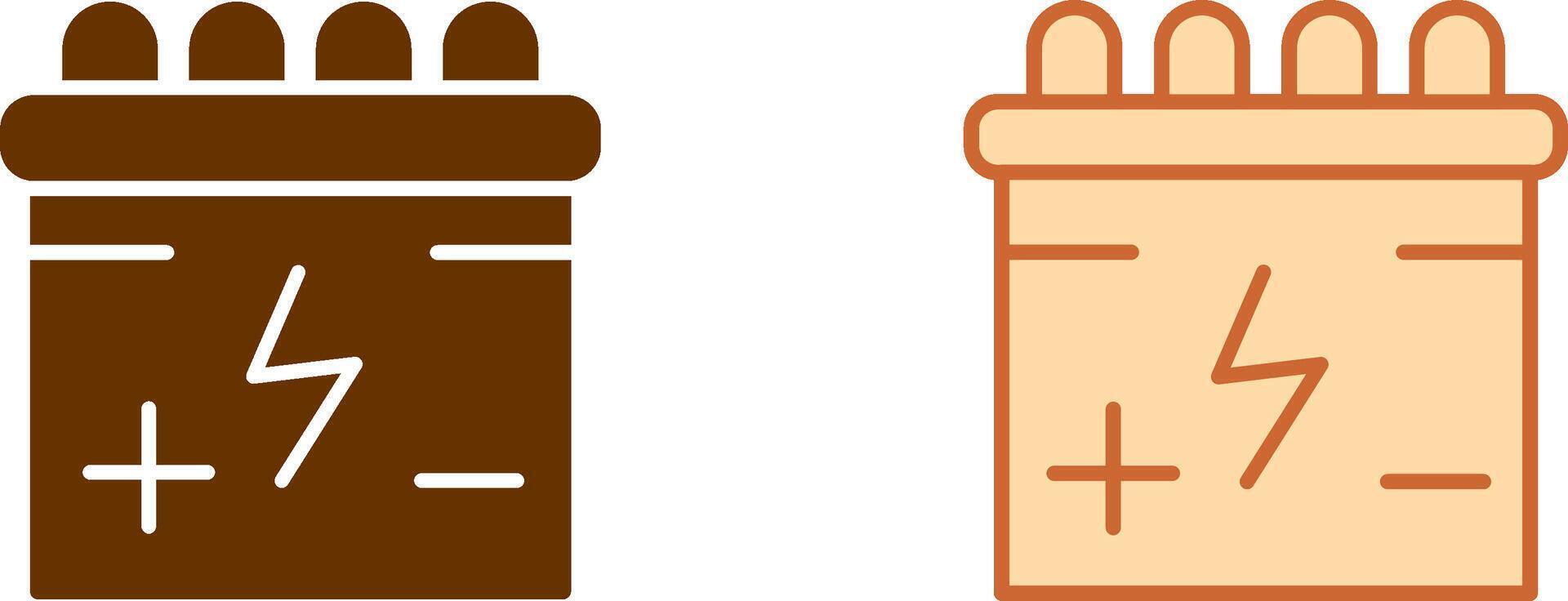 Batteries Icon Design vector