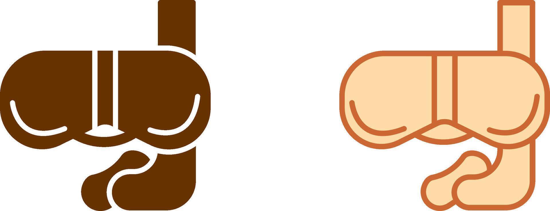 Goggle Icon Design vector