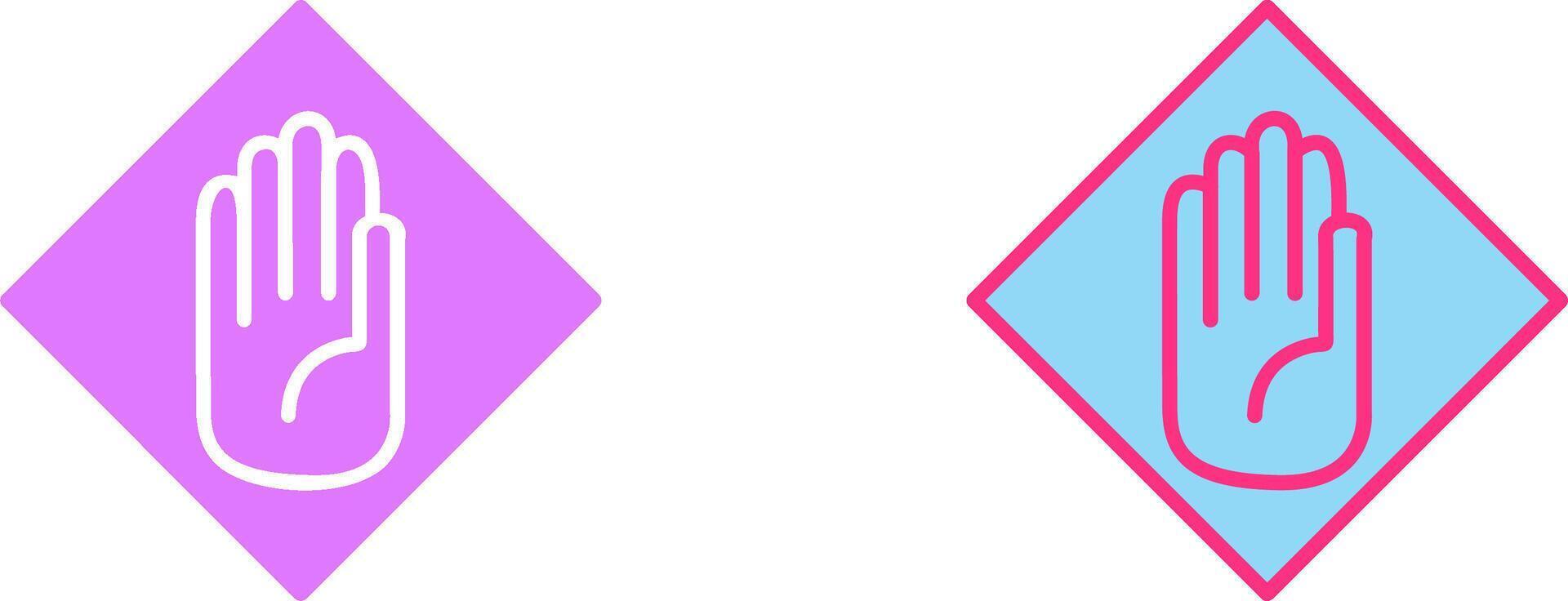 Halt Icon Design vector