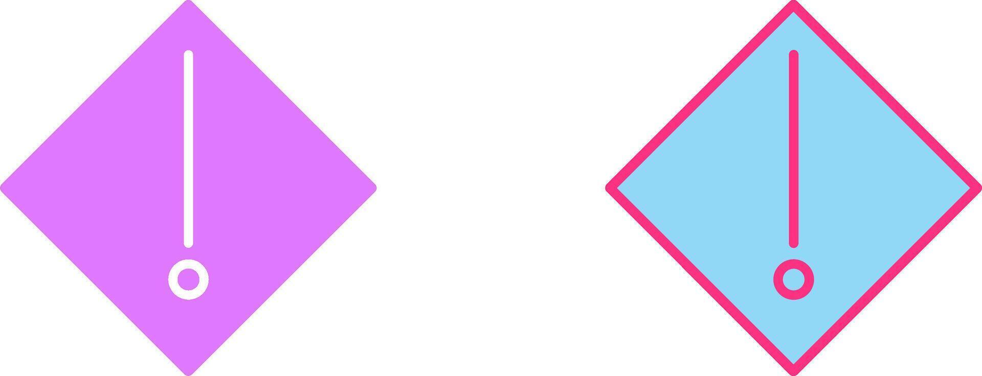 Warning Icon Design vector
