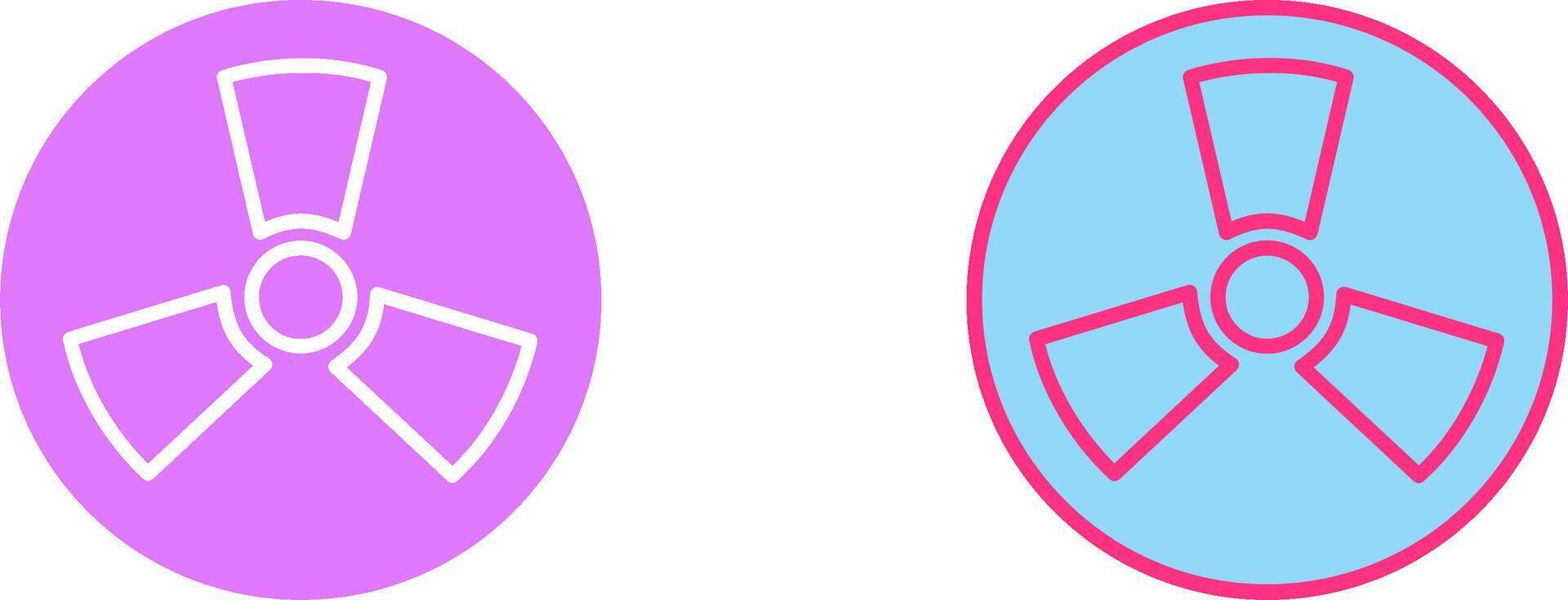 Radiation Icon Design vector