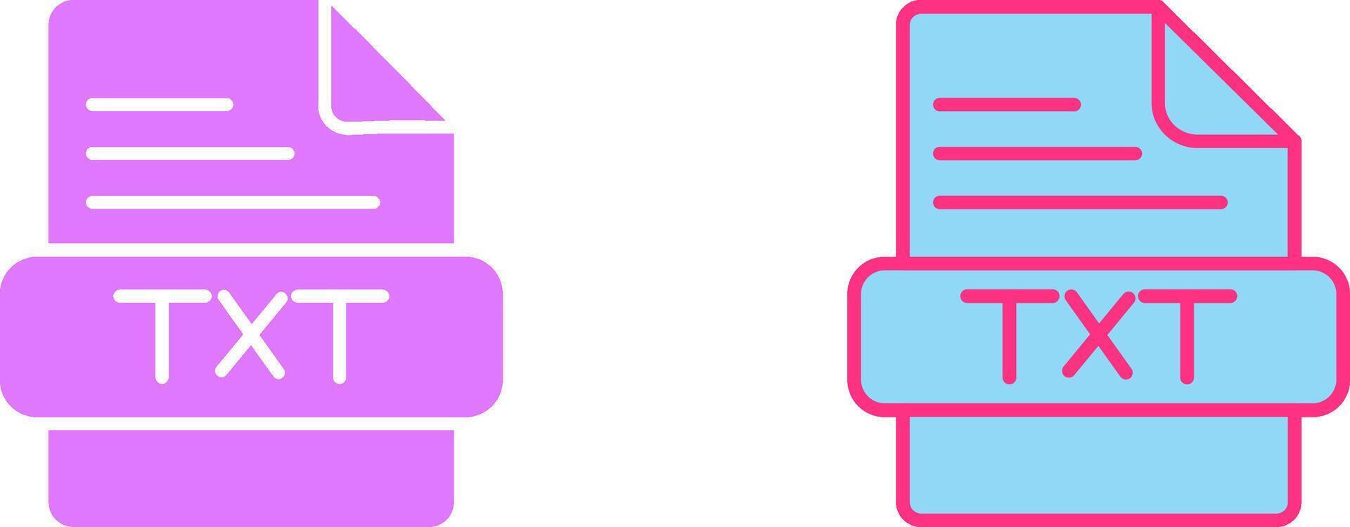 TXT Icon Design vector