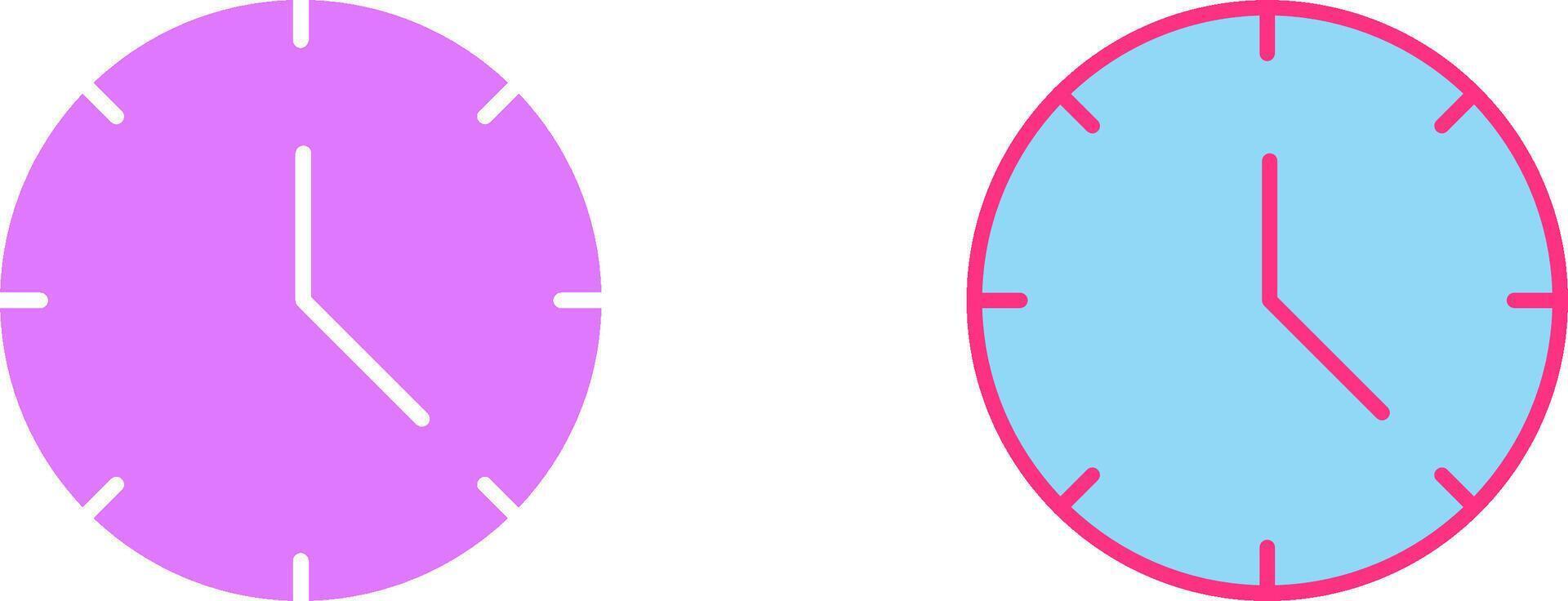Clock Icon Design vector