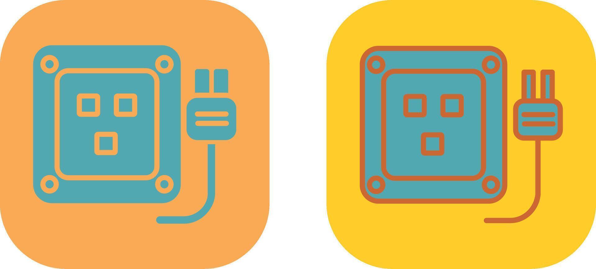 Socket Icon Design vector