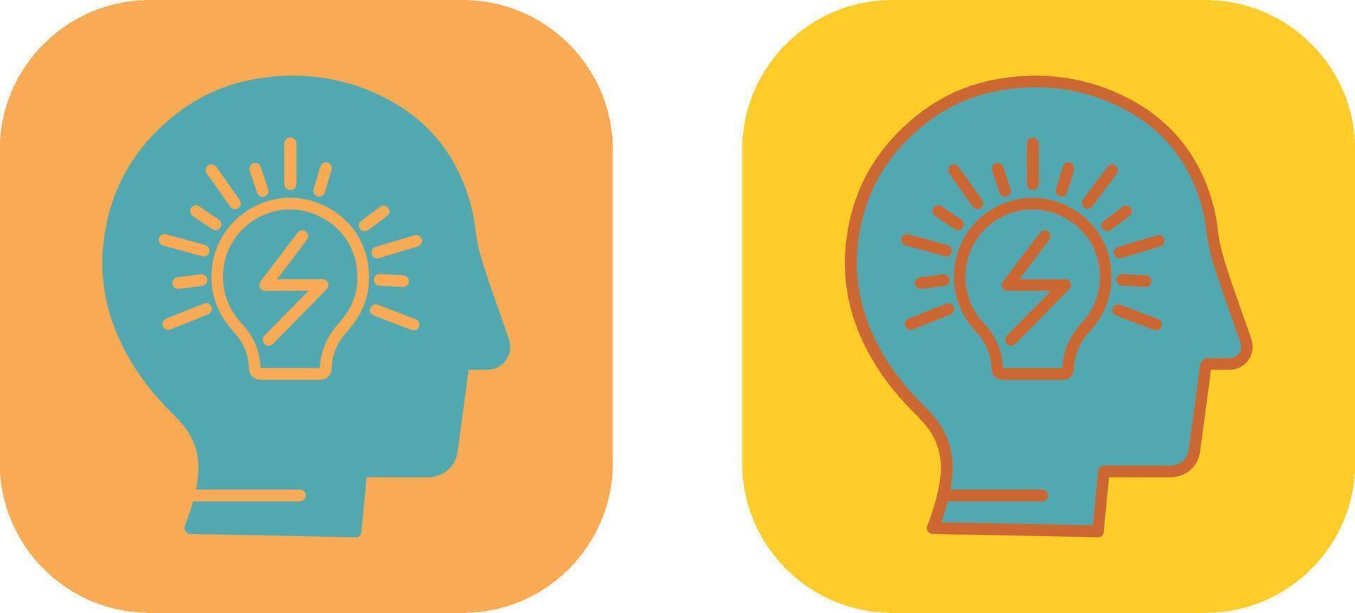 Brainstorming Icon Design vector