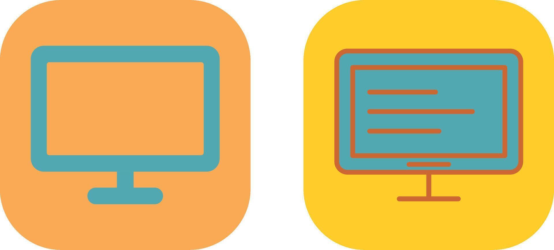 LCD Icon Design vector