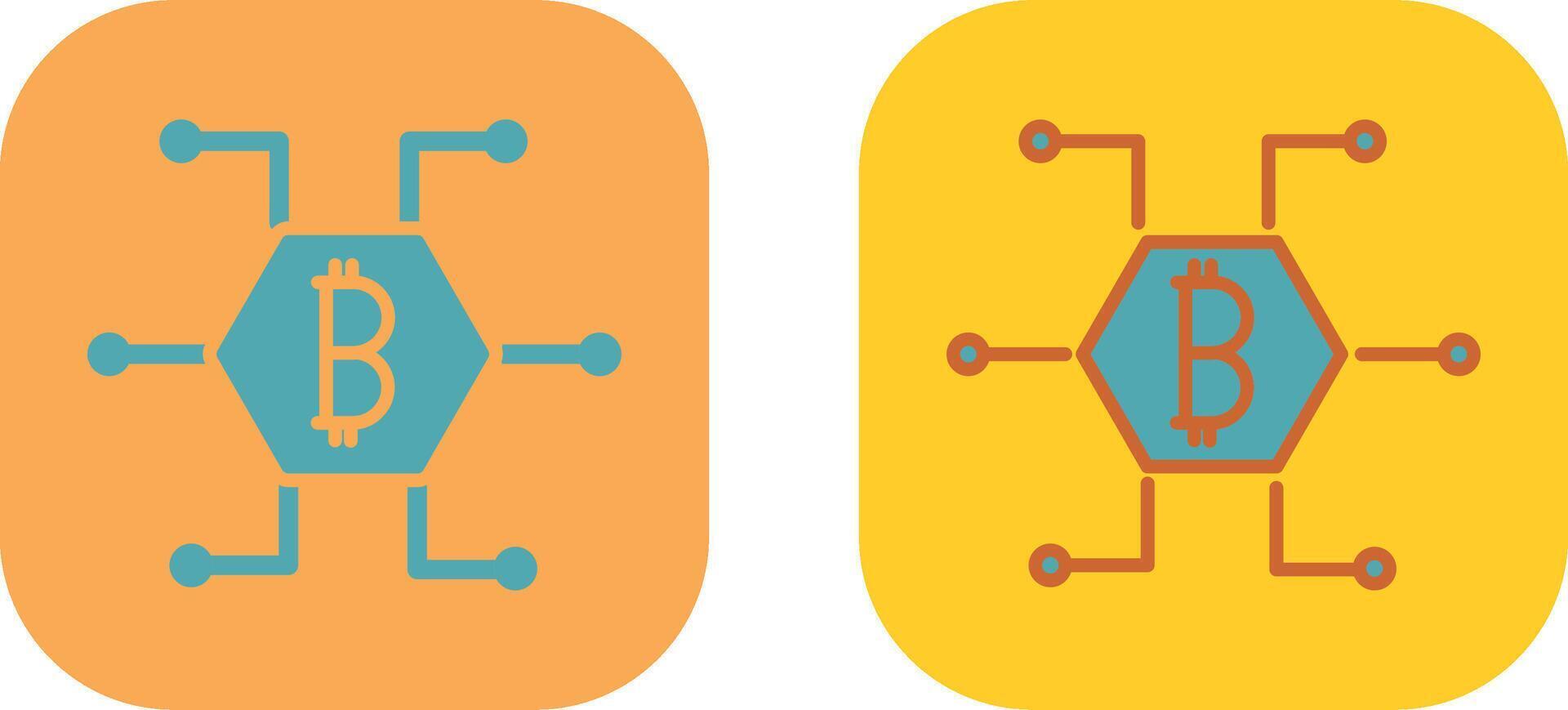 Bitcoin Icon Design vector