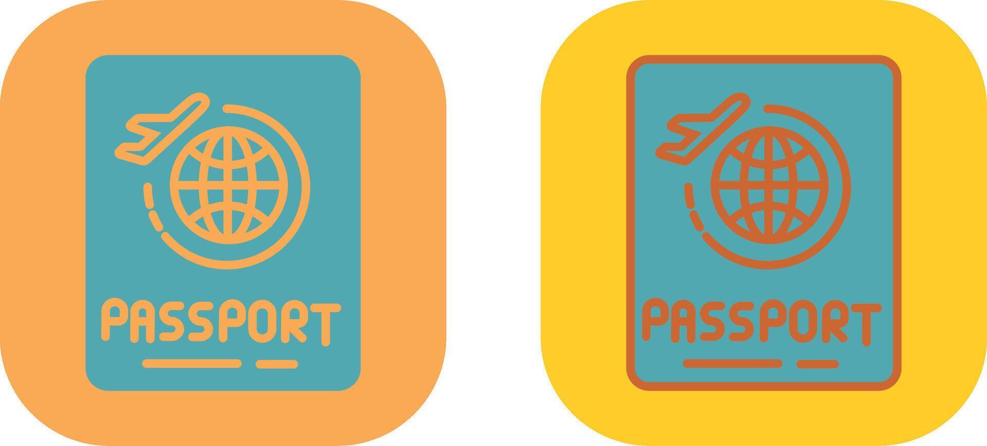 Passport Icon Design vector