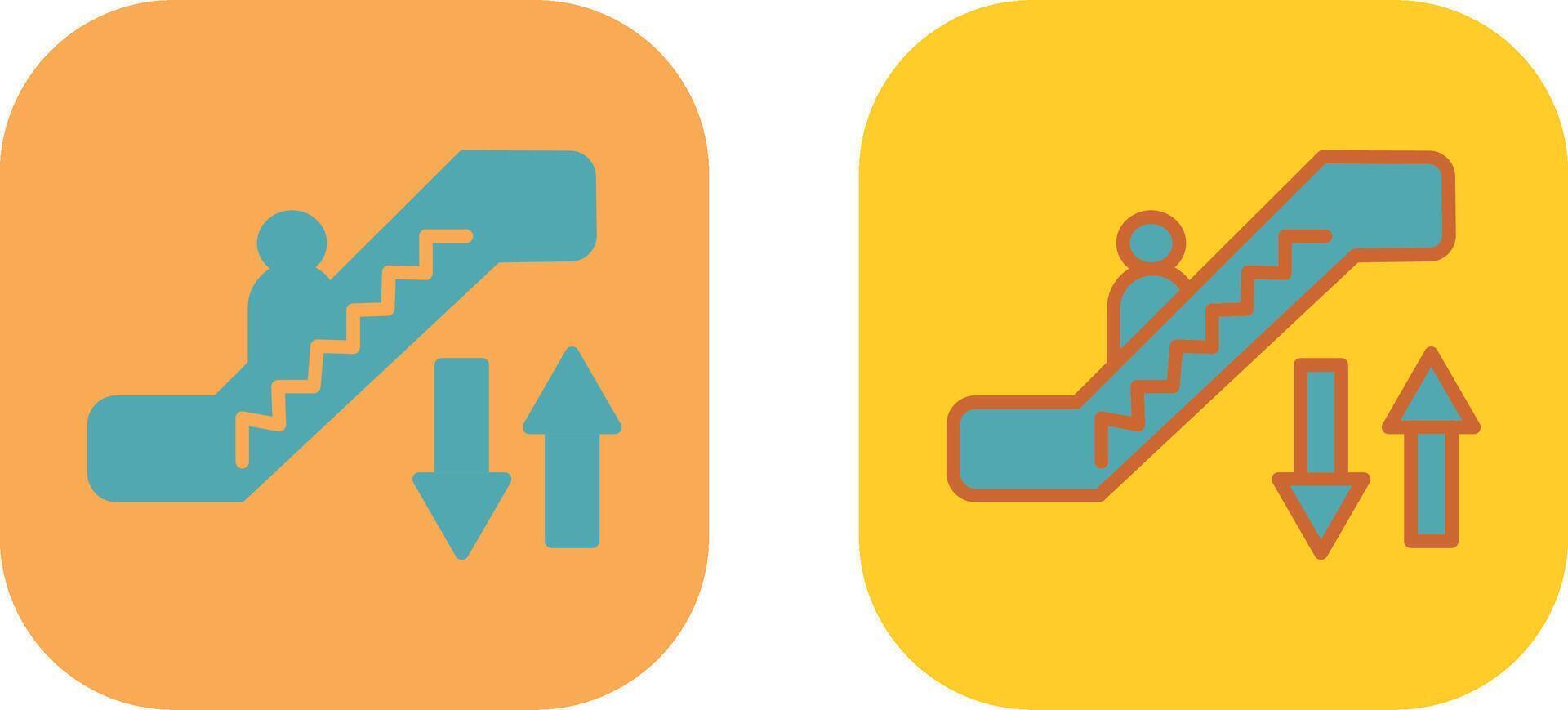 Escalator Icon Design vector