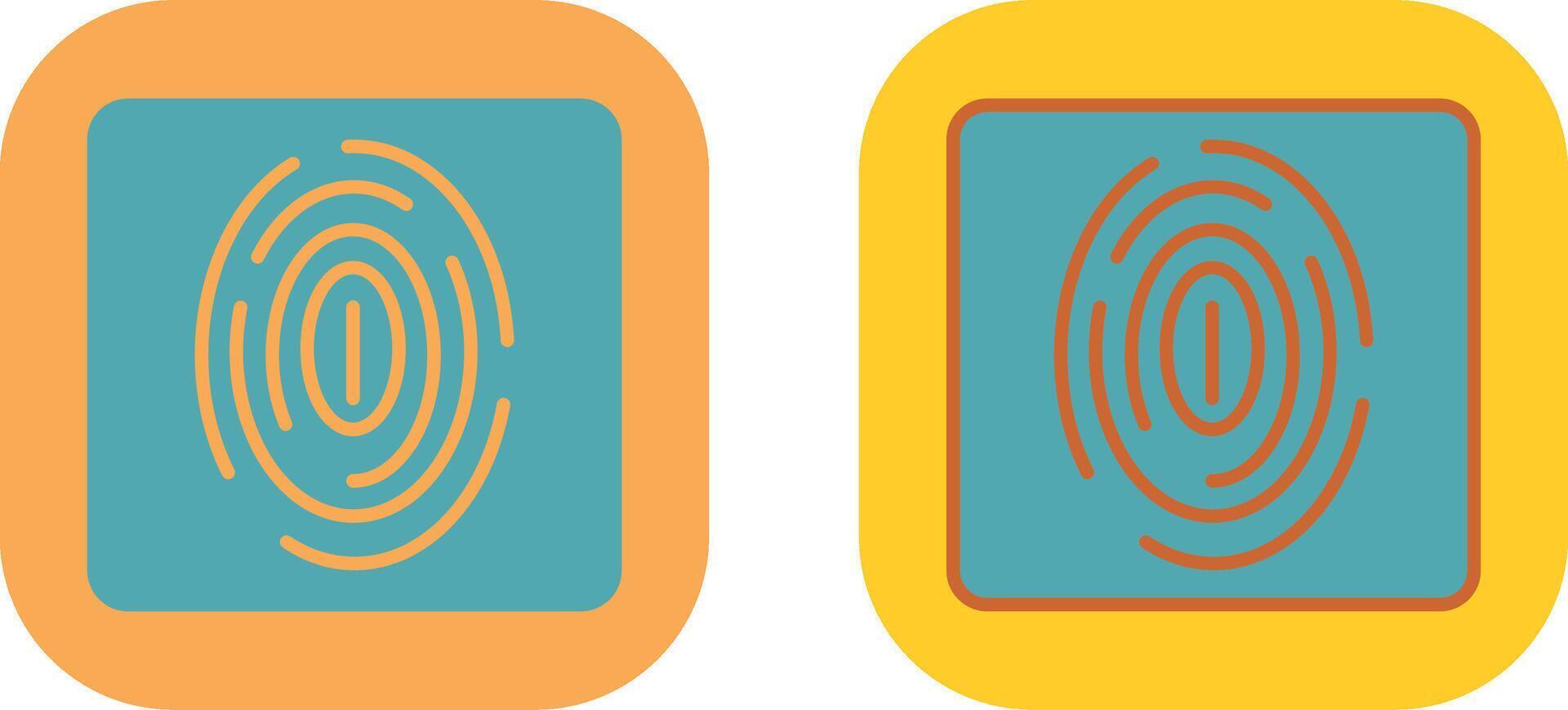 Fingerprint Icon Design vector