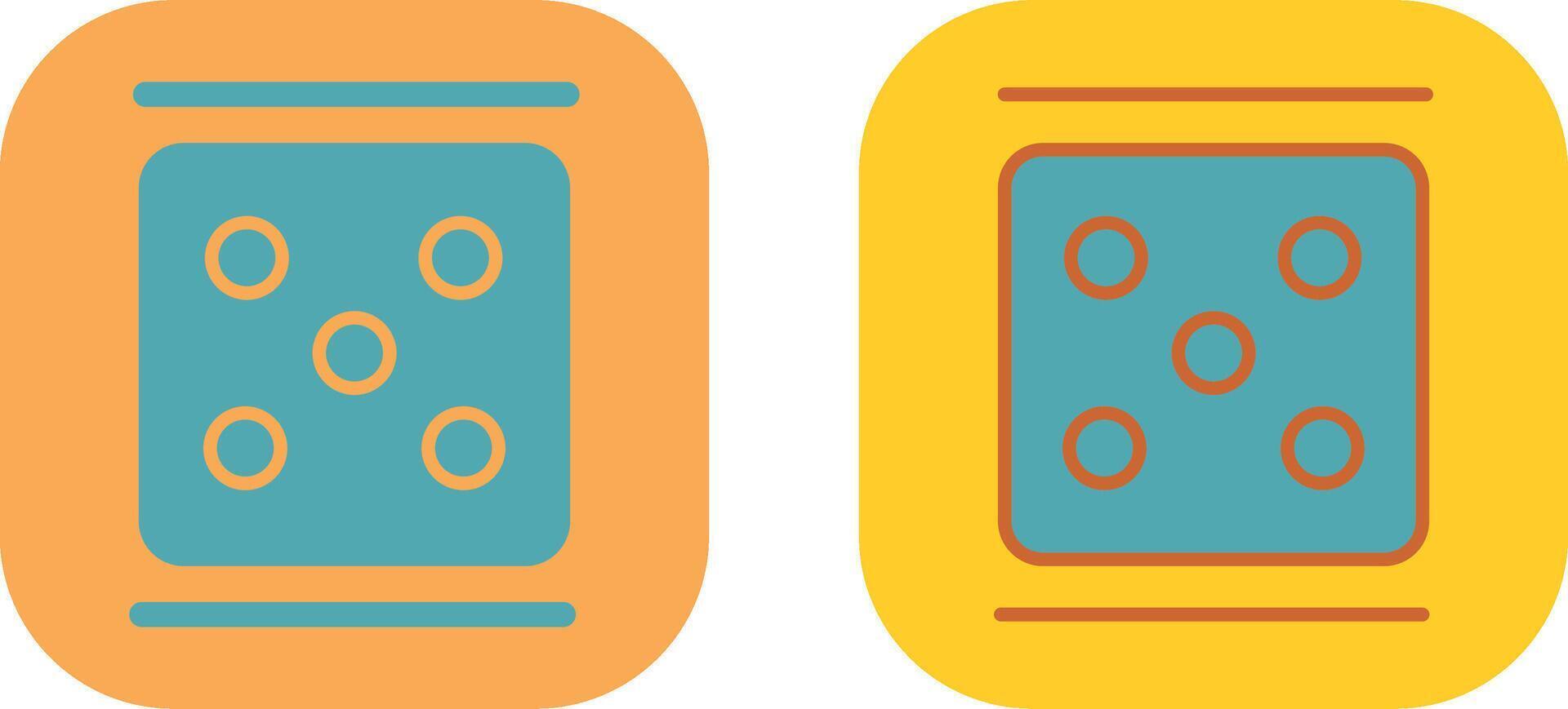 Dice Icon Design vector