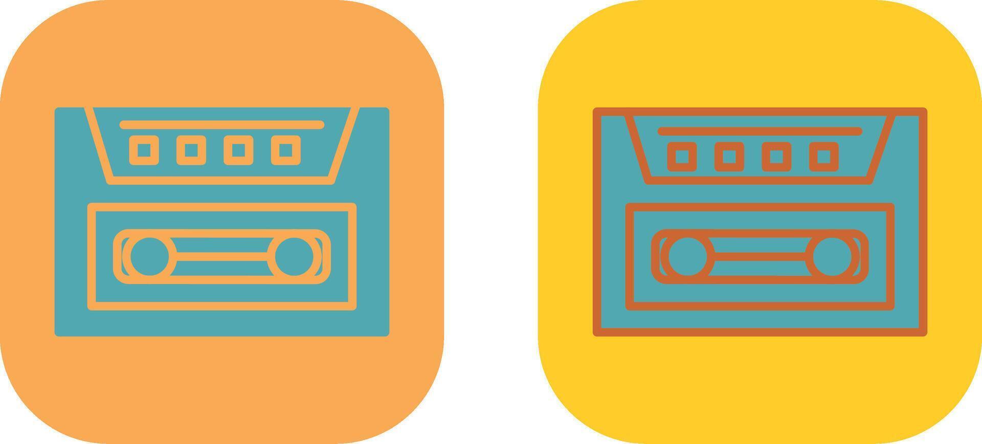 Cassette Icon Design vector