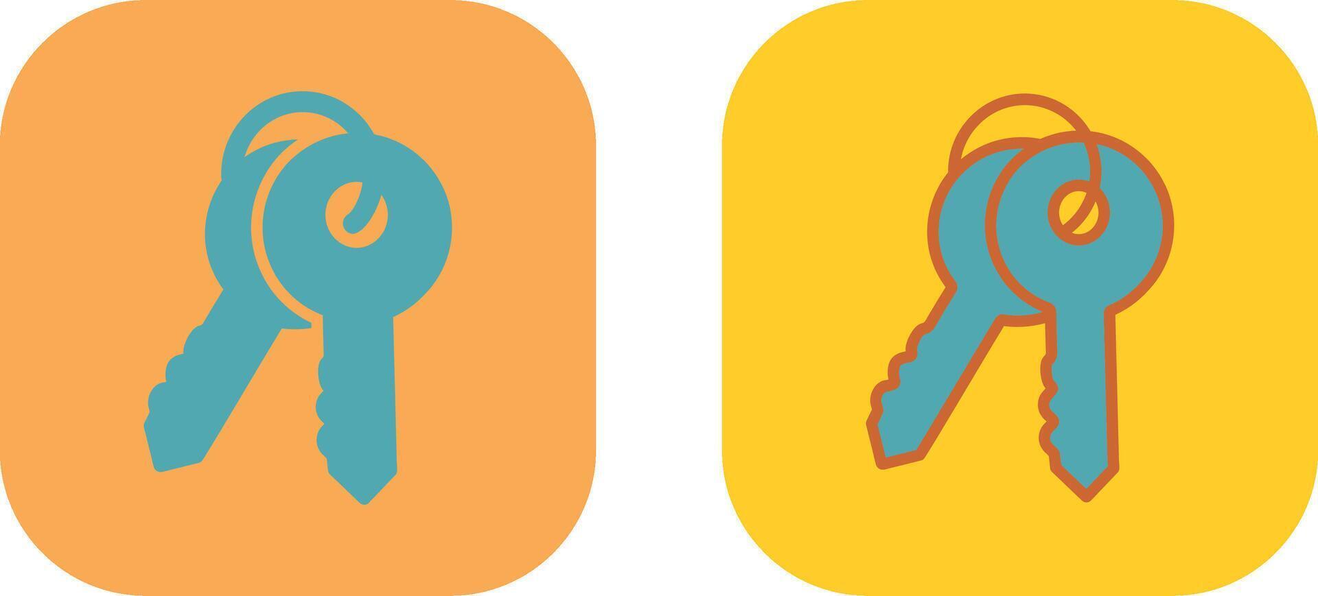 Keys Icon Design vector