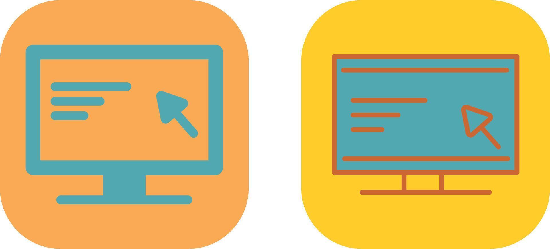 Screen Icon Design vector