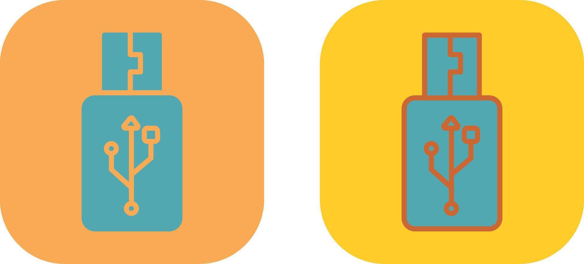 USB Icon Design vector