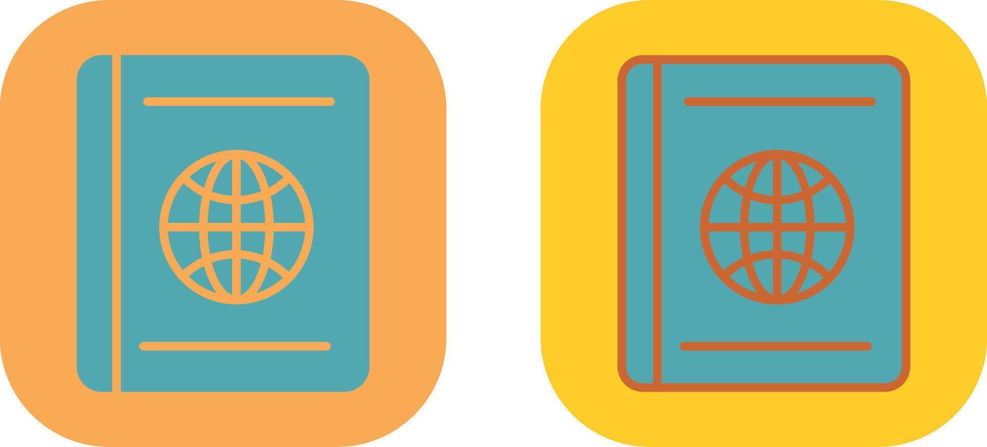 Passport Icon Design vector