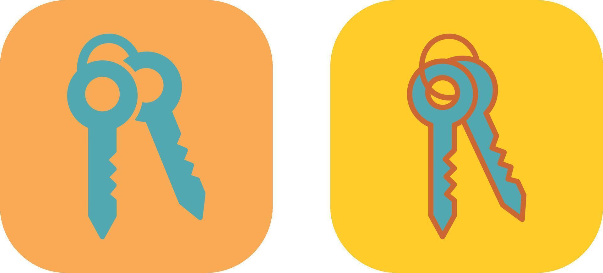 Keys Icon Design vector