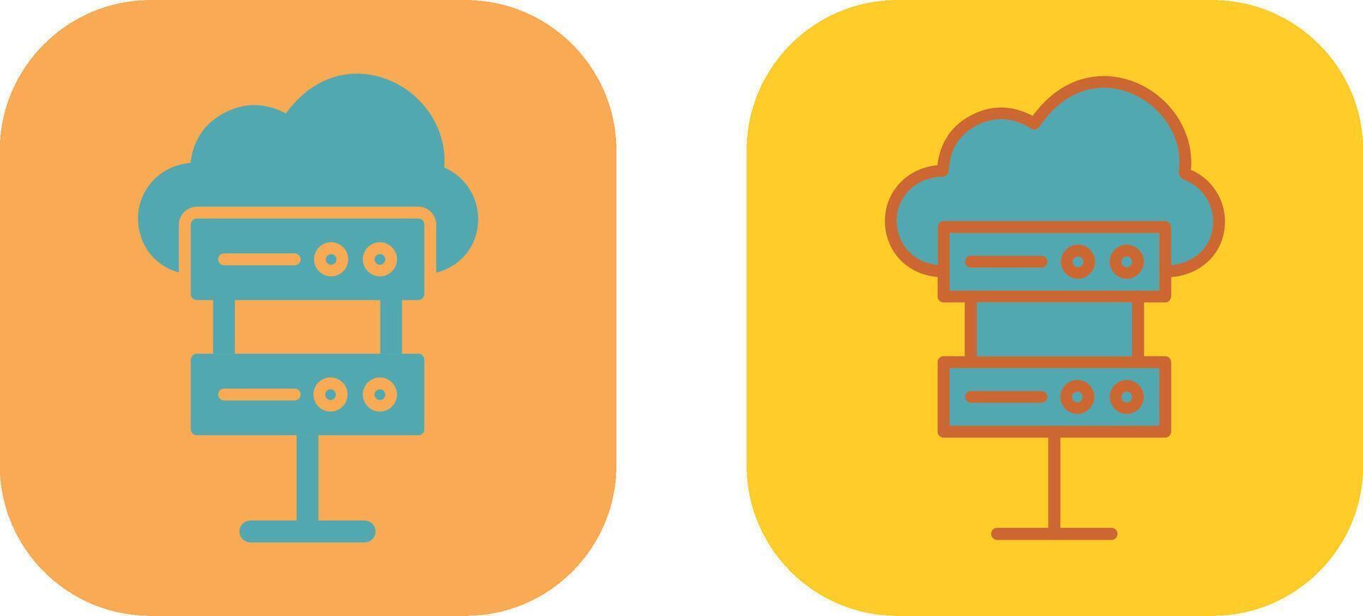 Hosting Icon Design vector