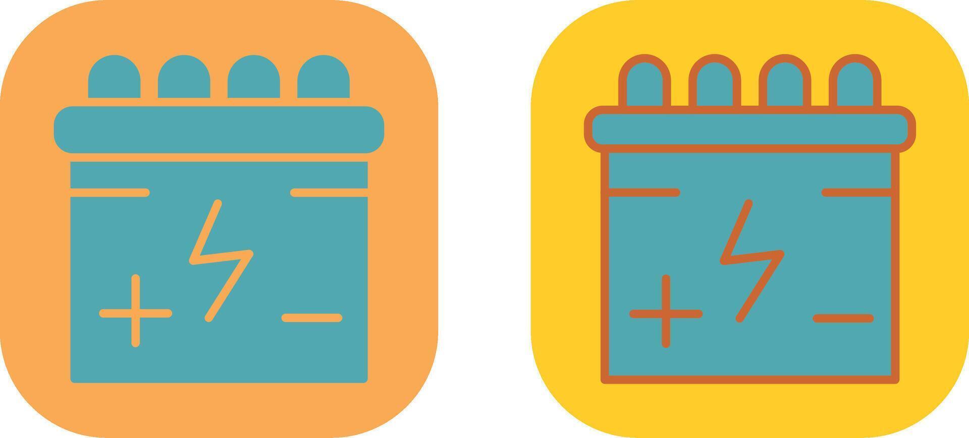 Batteries Icon Design vector