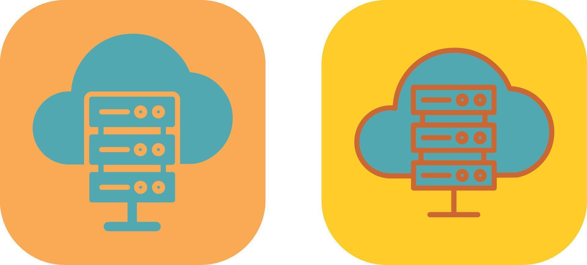 Hosting Icon Design vector