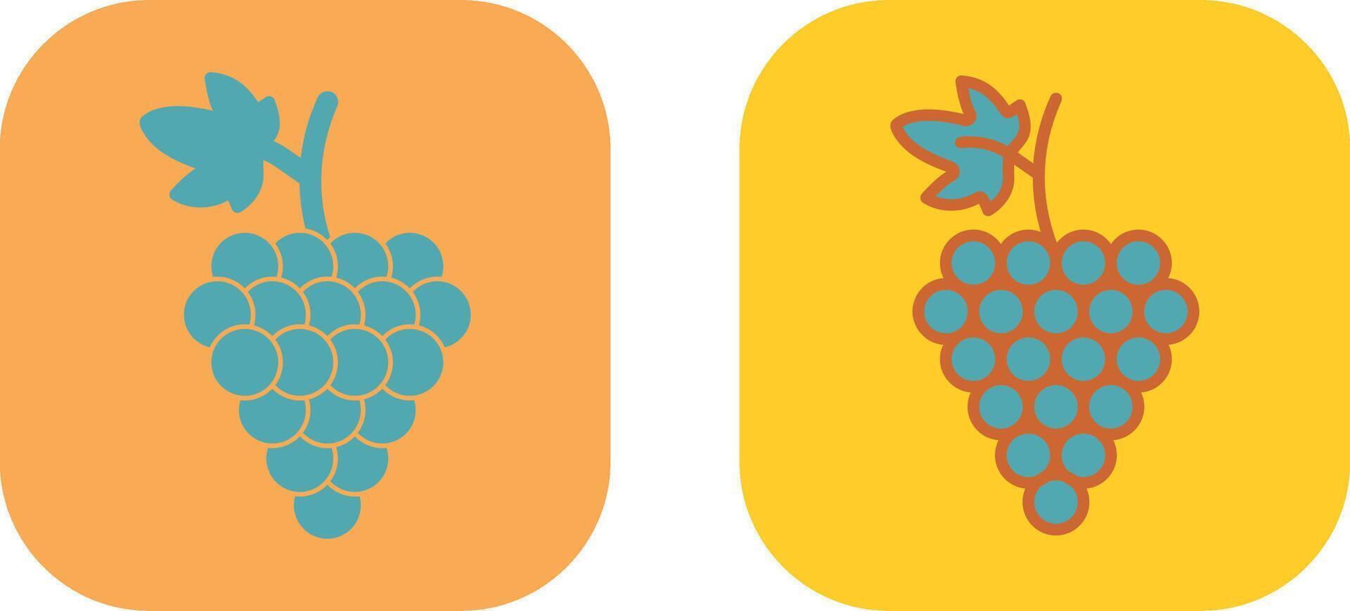 diseño de icono de uvas vector