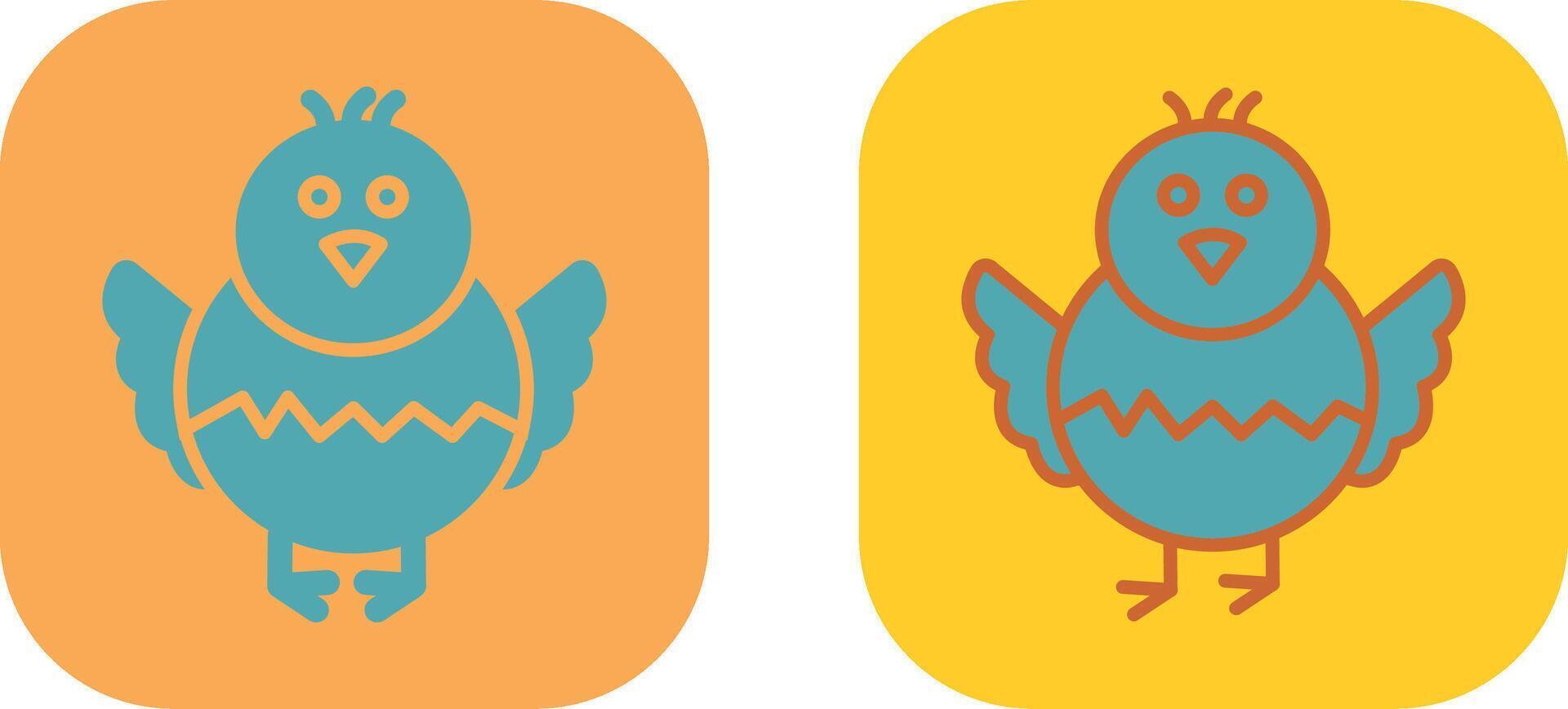 Chick Icon Design vector