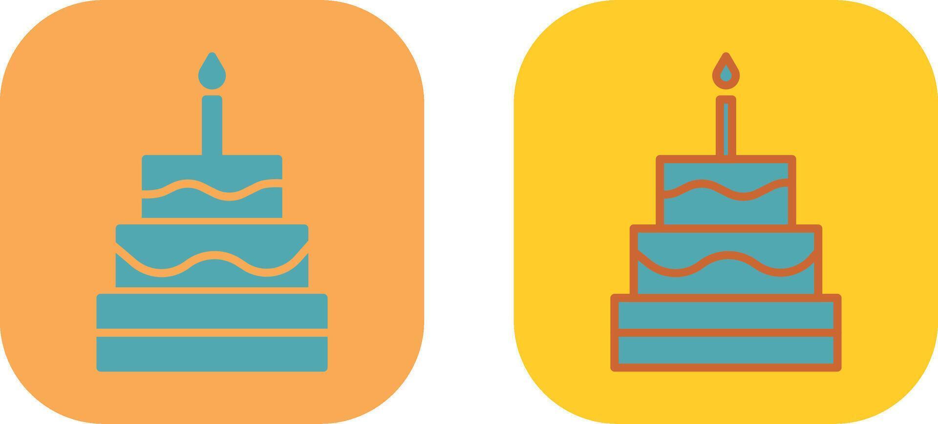 Cake Icon Design vector
